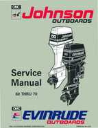 1993 Johnson Evinrude ET 60 thru 70 Service Manual, P/N 508284